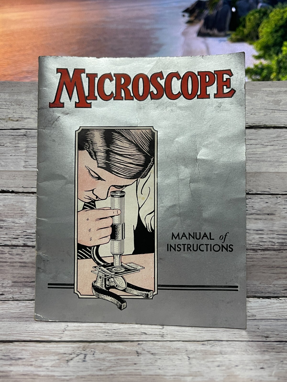 Vintage  Meccano Microscope Set Replacement Parts - INSTRUCTIONS BOOKLET