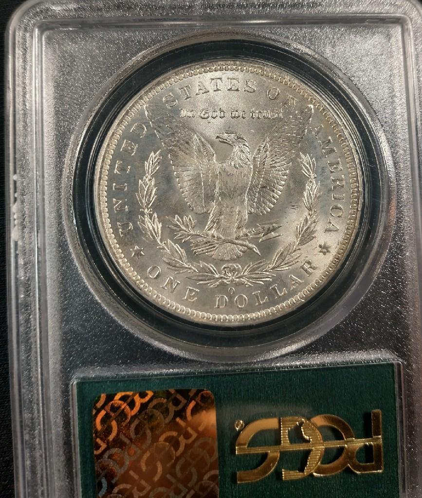 1884-O MORGAN SILVER DOLLAR - PCGS MS63