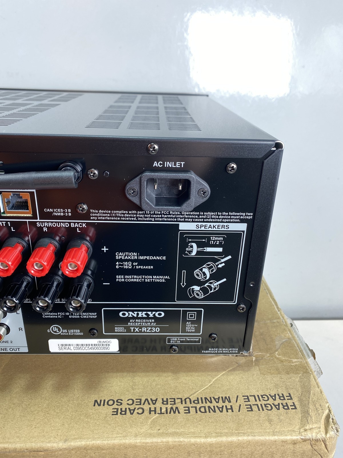 Onkyo Black TX-RZ30 9.2 Channel AV Receiver