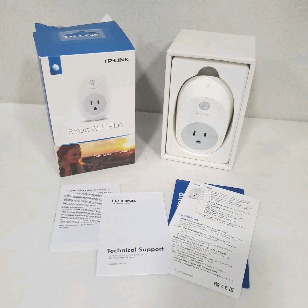 TP-Link Smart Wi-Fi Plug Model HS100 Control From Anywhere NEW Open Box