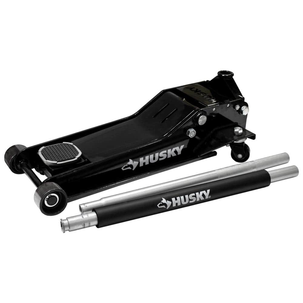 Low Profile Floor Jack w/ Speedy Lift 3-Ton Dual Pump Design Rust Resistant Tool