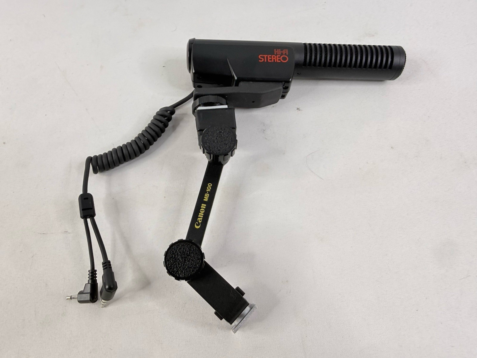 Vintage Canon Black Hi-Fi Stereo Zoom Microphone Canovision EX1 Hi8 Camera