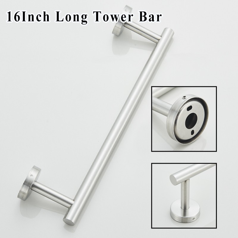 10 PCS Bathroom Hardware Accessories Set Wall Mount Square Tower Bar Set Brushed