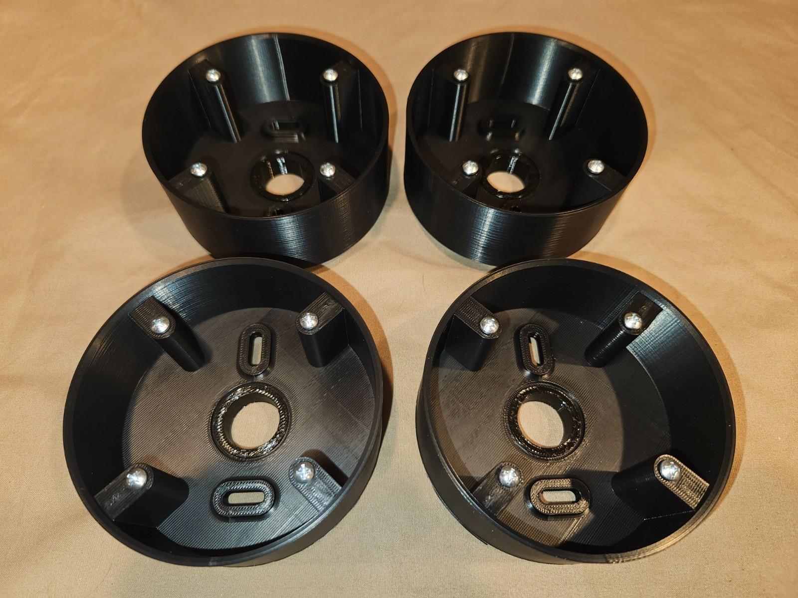 4 Pack Black Outdoor Mount Box for Reolink RLC-820A RLC-520A.  Hidden Cable.