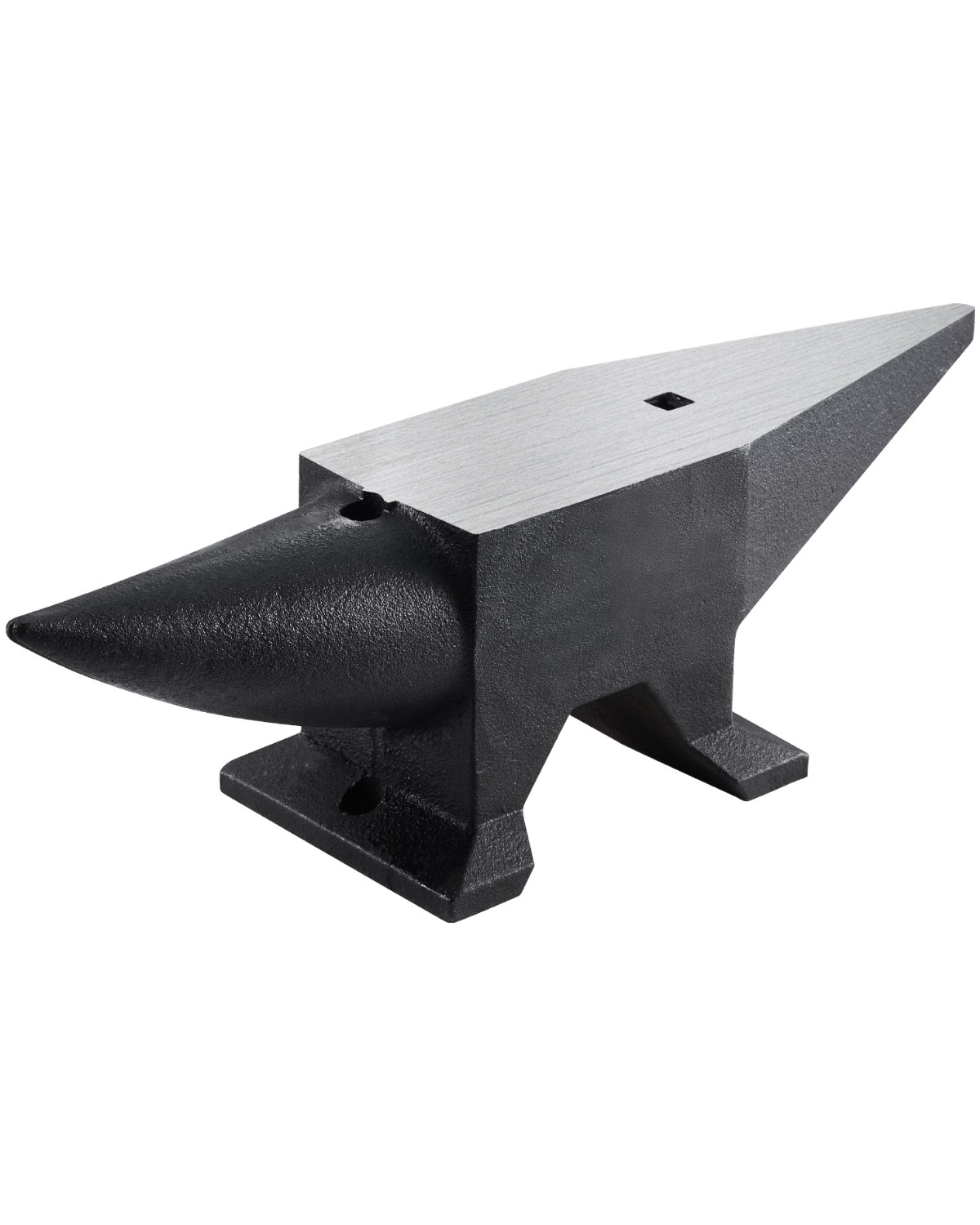 Uimoso Steel Blacksmith Anvil with Round Horn, 86lbs, 2 Holes for Metal Crafting