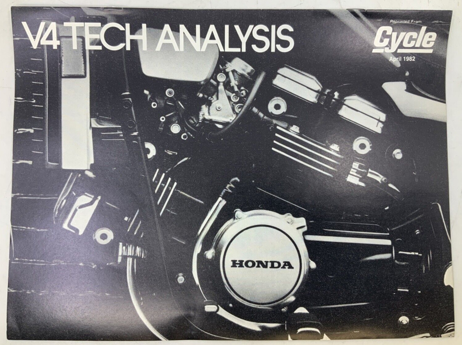 1982 Honda V4 Motorclcle Vintage Brochure Catalog