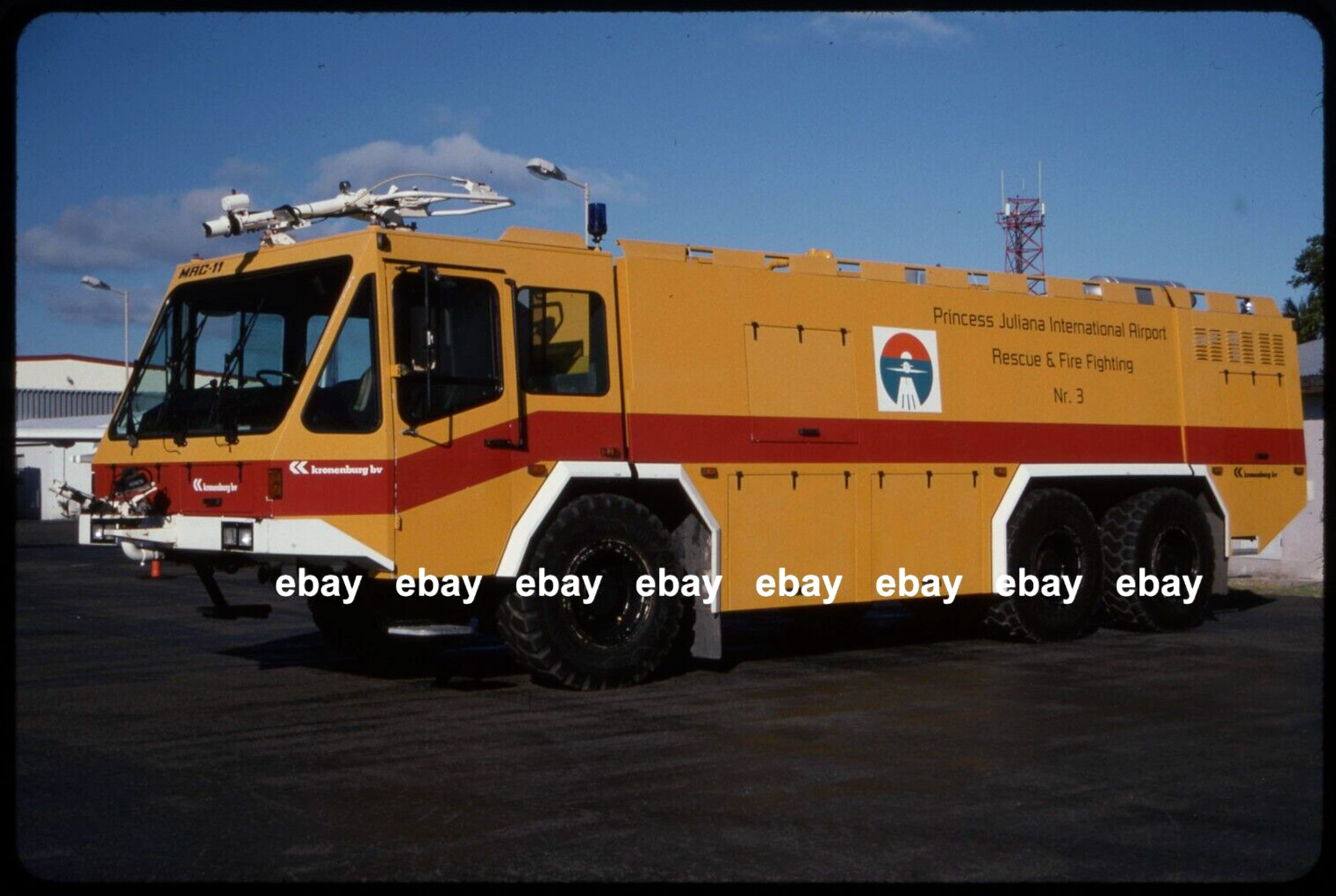 Princess Juliana Int'l Airport St Maarten Kronenburg CFR Fire Apparatus Slide