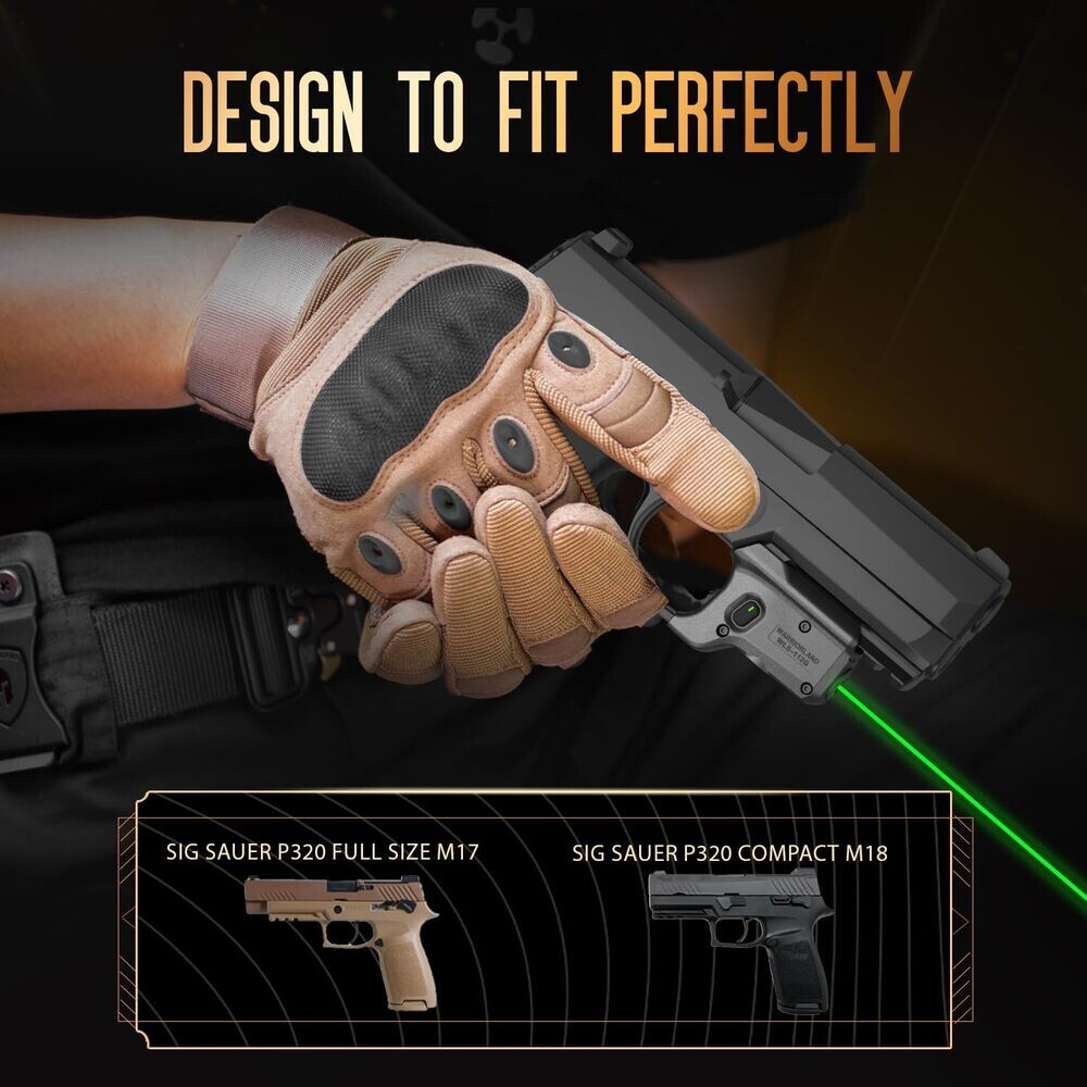 TSG Green Trigger Guard Laser Sight Fits: Sig Sauer P320 Full Size/Compact