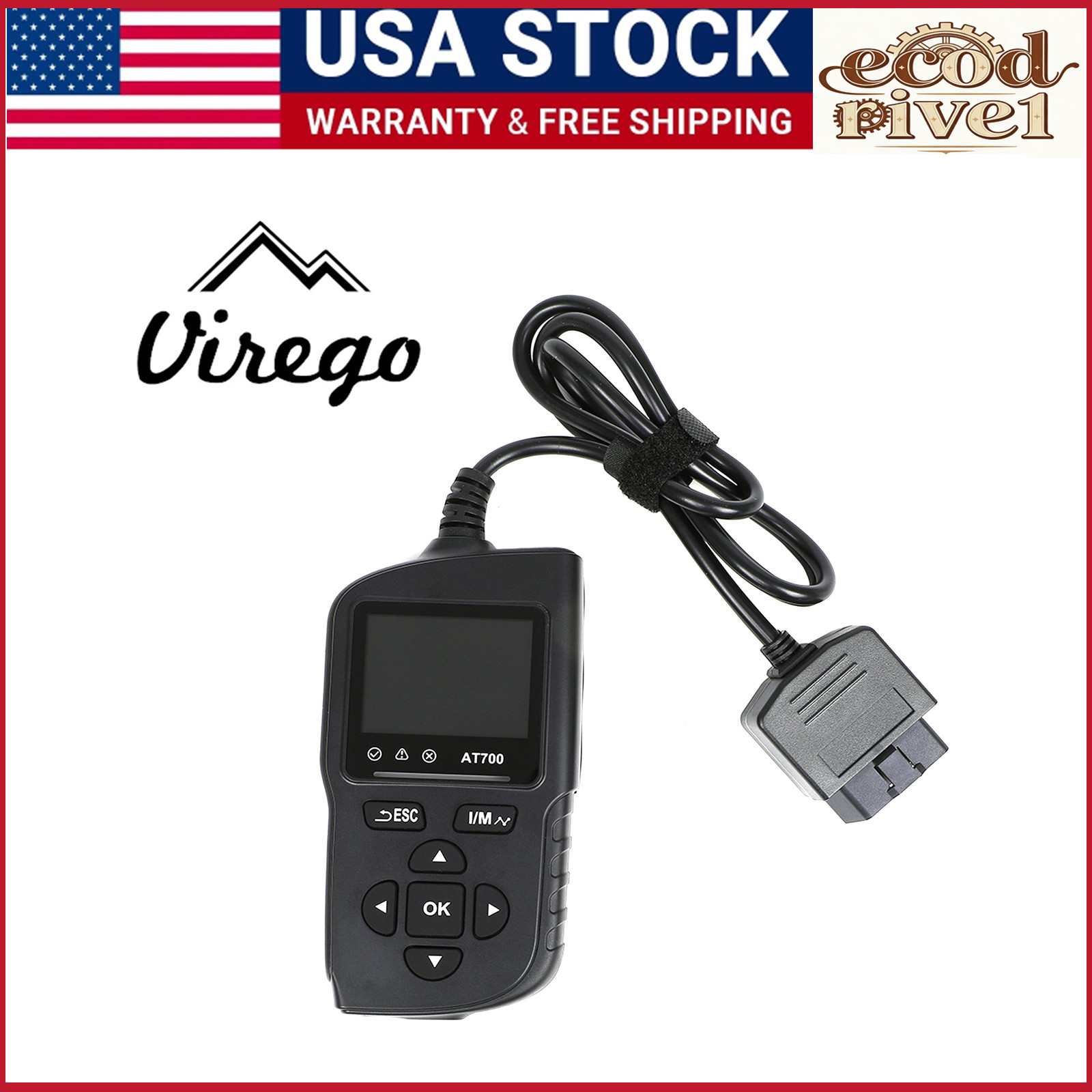 AT700 Scanner Code Reader Car Diagnostic Scan Tool Check Engine Fault