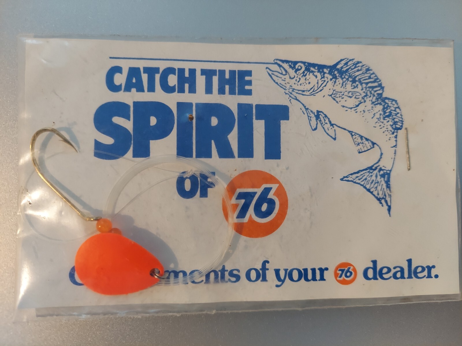 Walleye Harness Snell Minnow Leech Vintage SPIRIT OF 76 Advertising Promotion