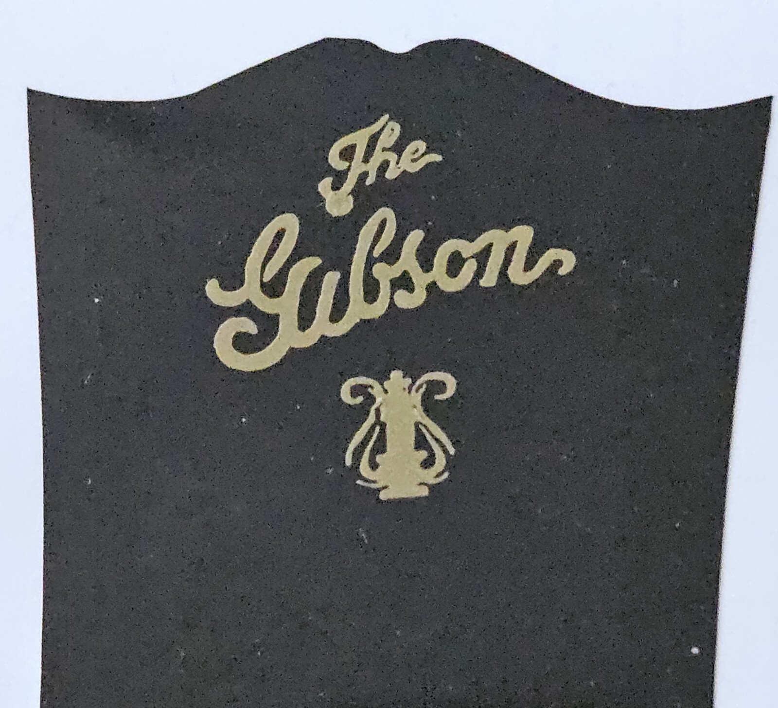 2 GOLD Decal Headstock Logo,  Die-Cut Vinyl Decals
