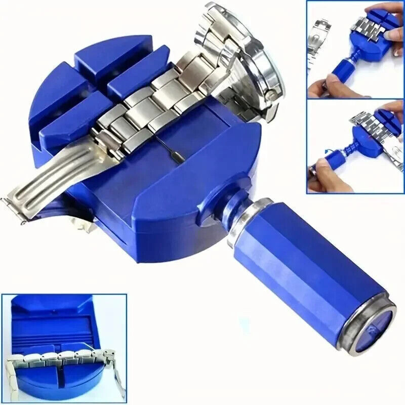 147 Pcs Watch Repair Kit Watchmaker Back Case Remover Opener Link Pin Spring Bar