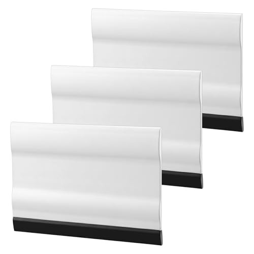 Amabro 3Pcs Mini Rubber Squeegee 3 Inch Small Handheld Window Scraper for Car