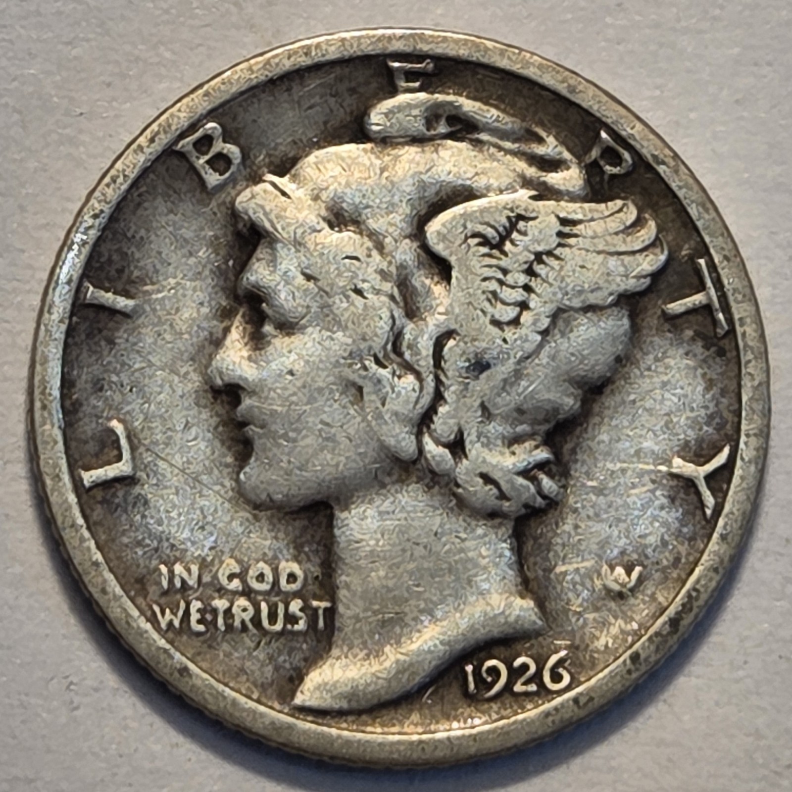 #2 Nicer Low Mintage "fine++" 1926 P Winged Liberty Head Mercury Dime