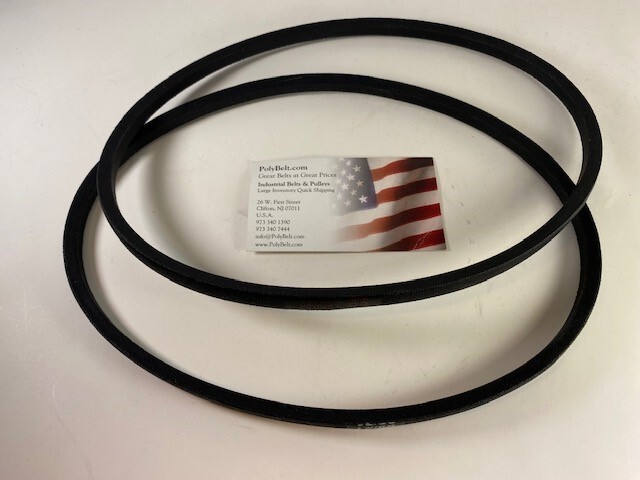 SET of 2 V Belts for RIGID DP15000 DRILL PRESS 817511-1 and 817511-2 USA