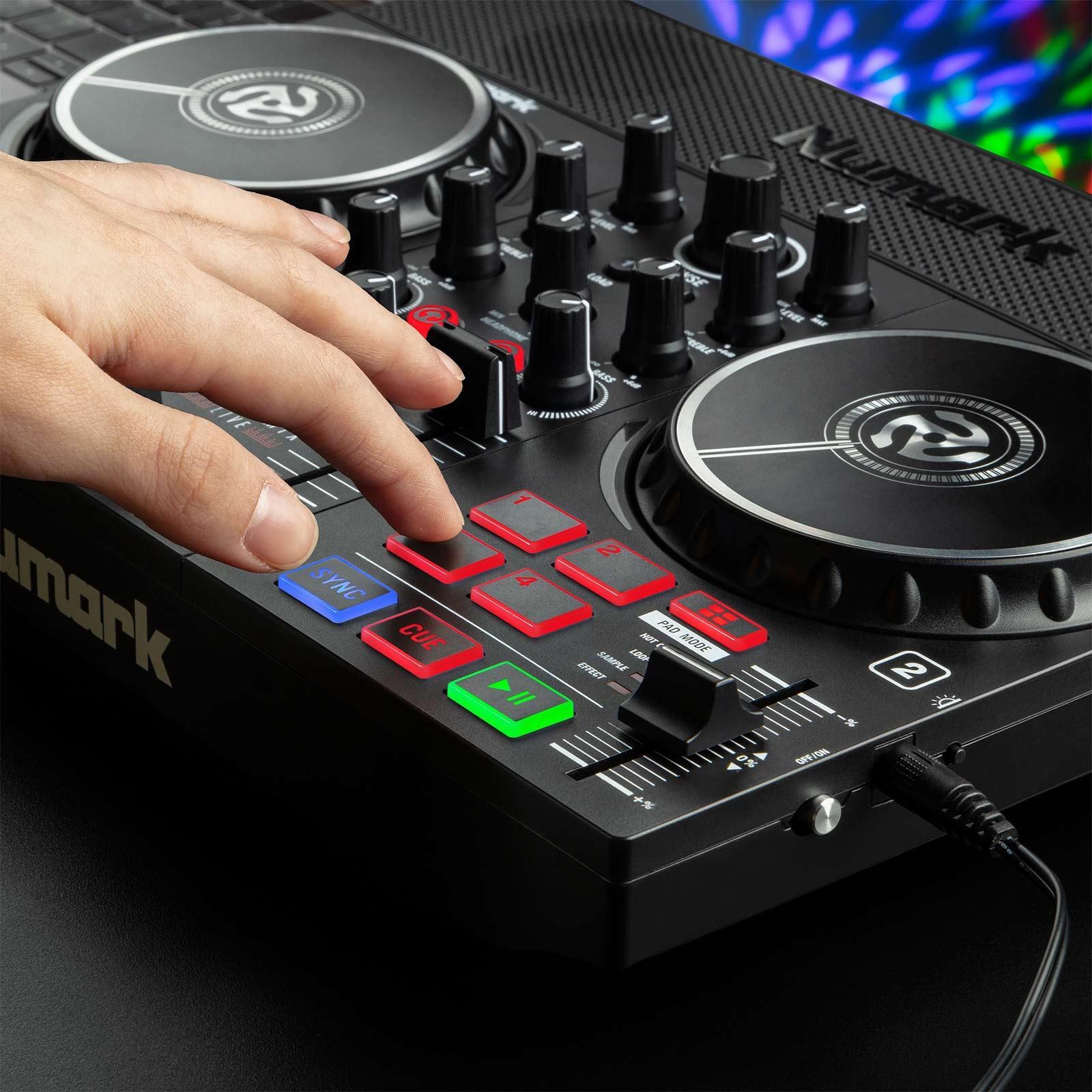Numark Party Mix Live Built In Light Show & Speakers DJ Controller w Case