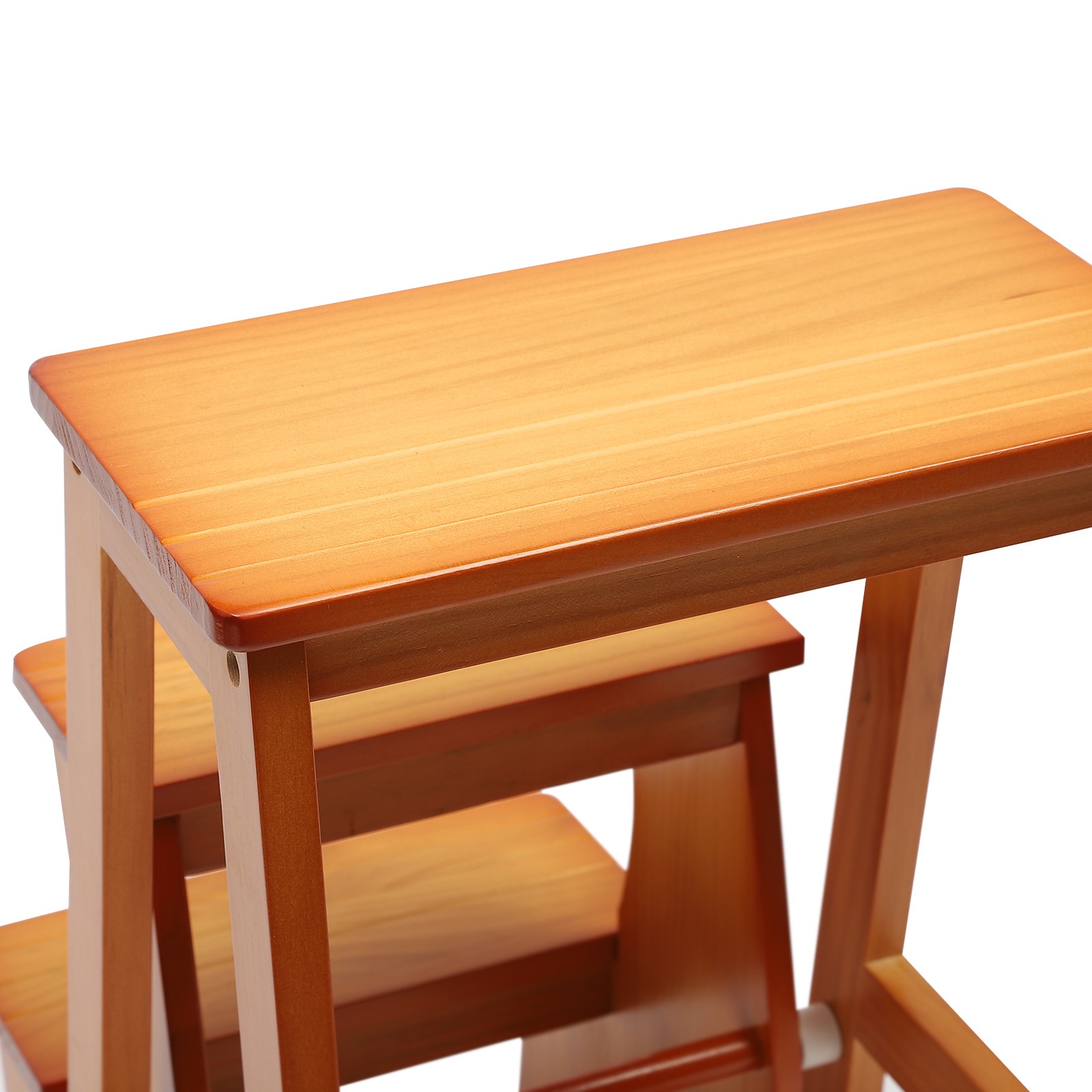 3-Step Folding Library Ladder Chair, Portable Multifunctional Step Stool