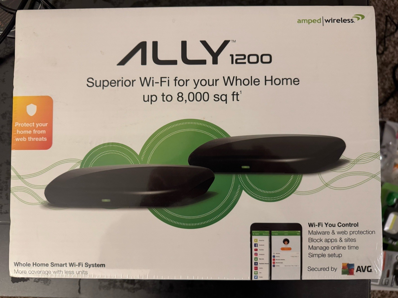 Amped Wireless mesh - Ally AC1200 Dual-8000 sq ft - New