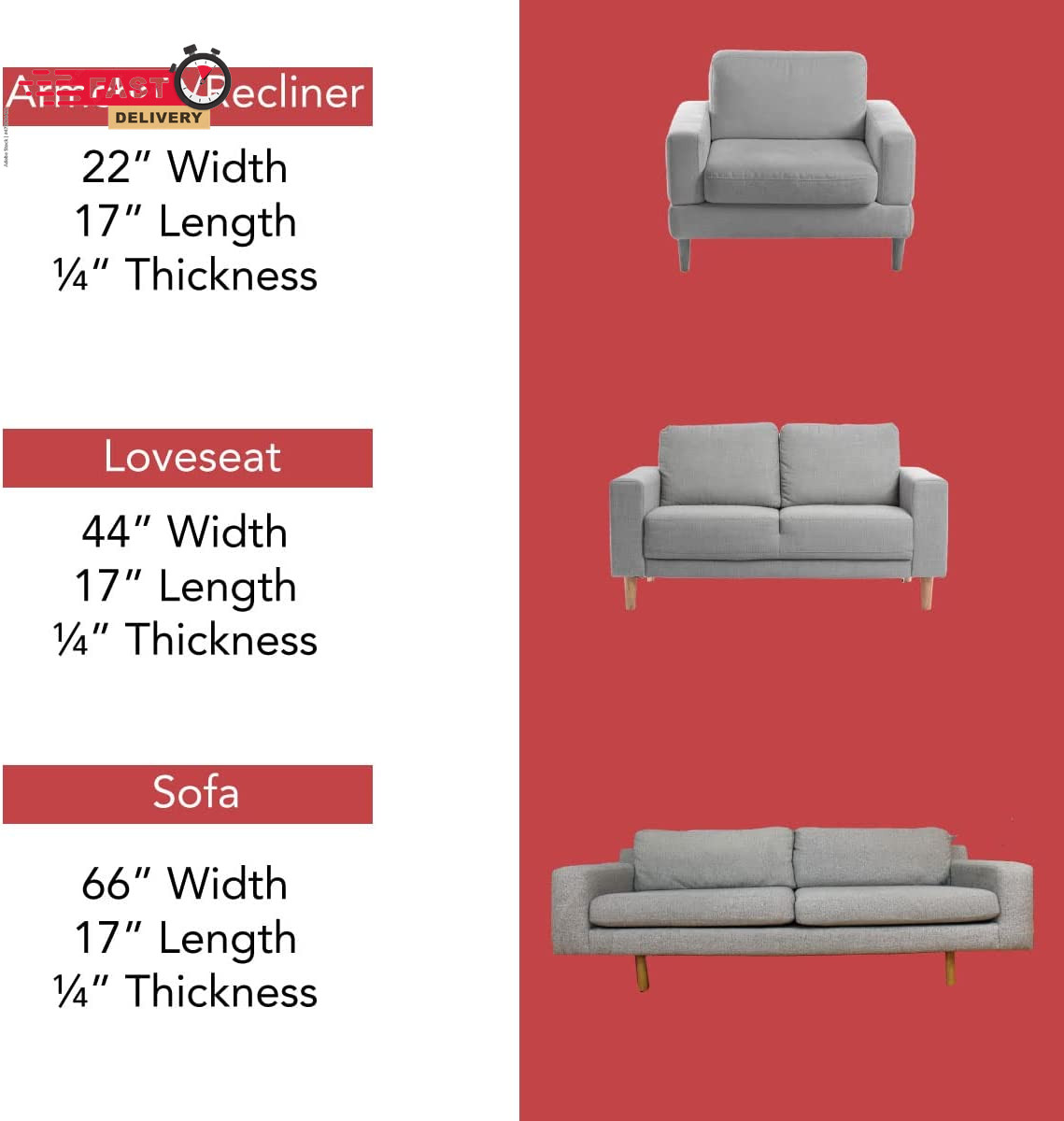 LAMINET Deluxe Extra Thick Sagging Furniture Cushion Support Insert| Seat Saver|