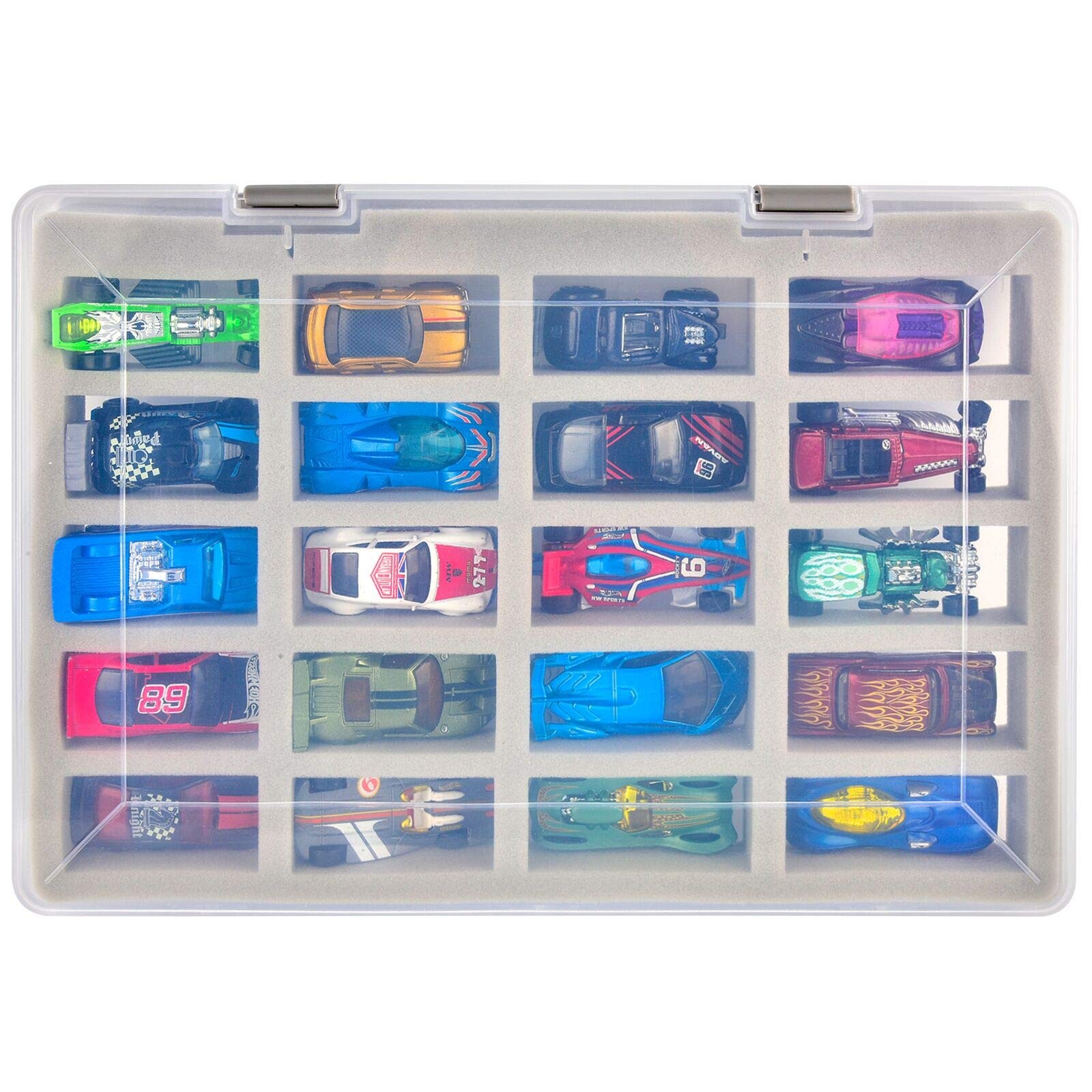 ADAM FULLCASE Case Compatible with Hot Wheels Cars. Toy Organizer small, Red