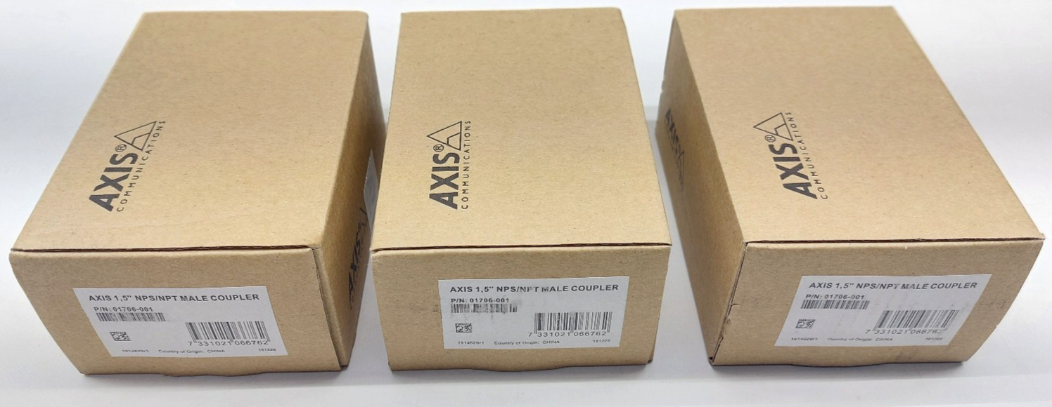 Lot of 3 - Axis 01706-001 1.5" NPS/NPT Male Coupler 7331021066762