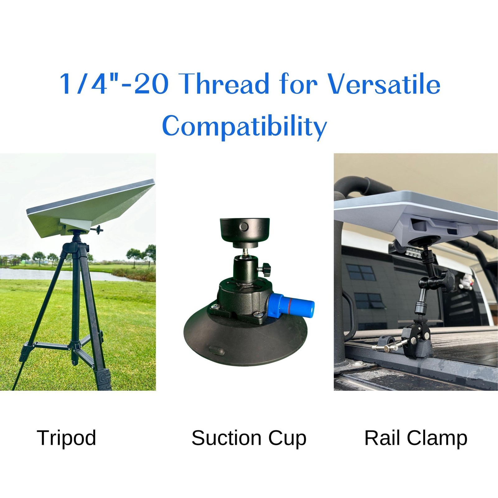 Starlink Mini Tripod Mount Adapter 1/4"-20 Threaded, Works with Original Pipe...
