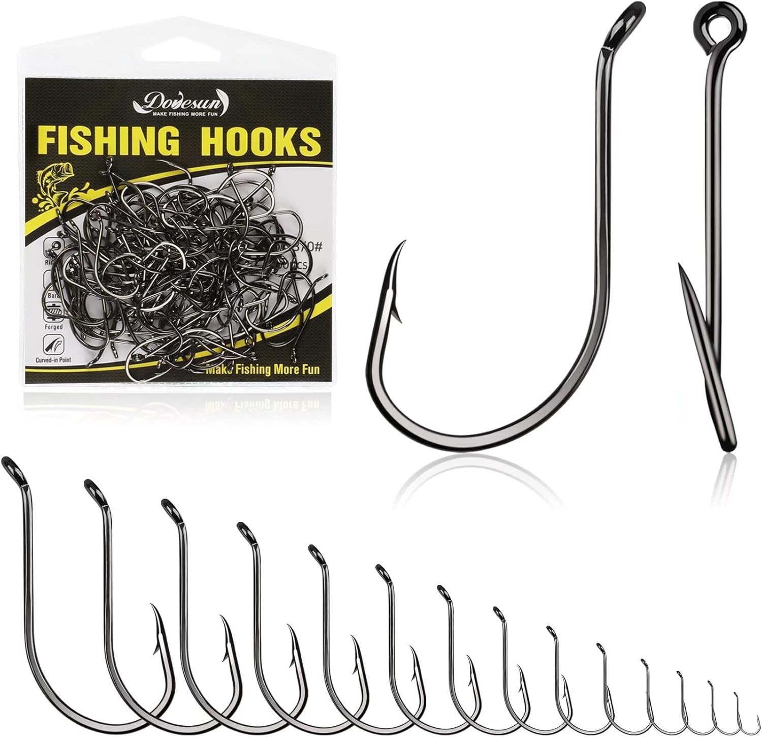 Ocus Hooks Fishing Hooks 50- Bla Red Ocus Hooks for