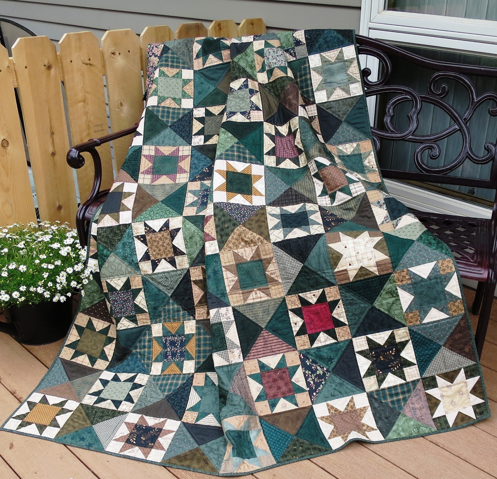 Stars by the Hour Quilt Pattern~NEW EASY FUN~ Pleasant ~scrappy~ 402