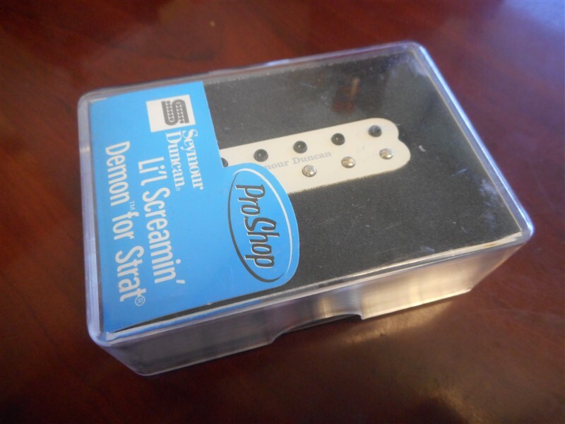 OPEN BOX - SD SLSD-1b Li'l Screamin' Demon Bridge Pickup For Strat - WHITE