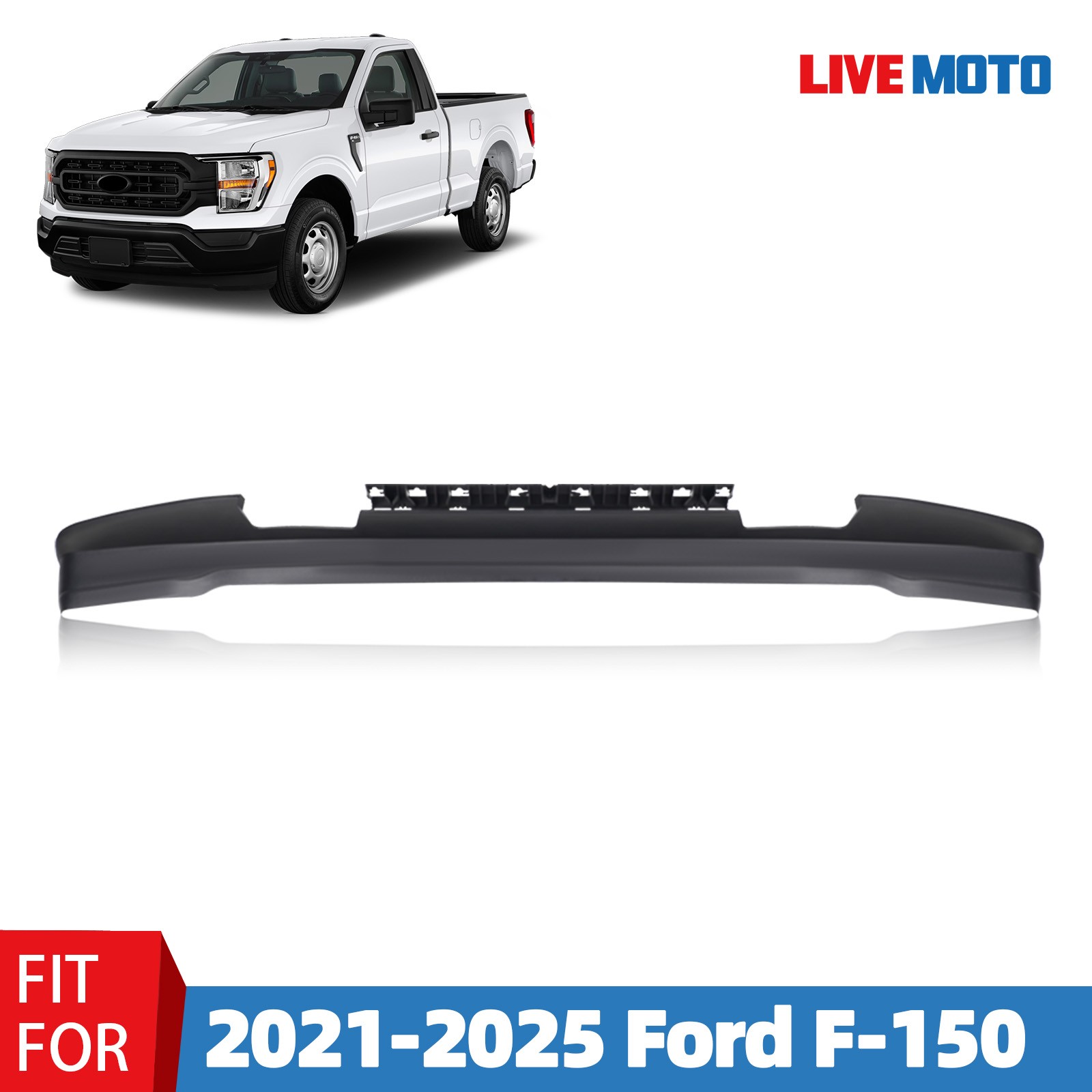 For 2021 2022 2023 2024 2025 Ford F150 Front Lower Bumper Valance ML3Z17626BB