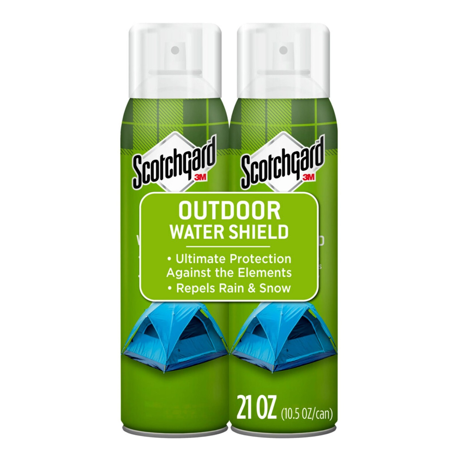 Water Shield Spray, 21 oz, 2 Cans, Repels Water for Tents, Outerwear - Ideal