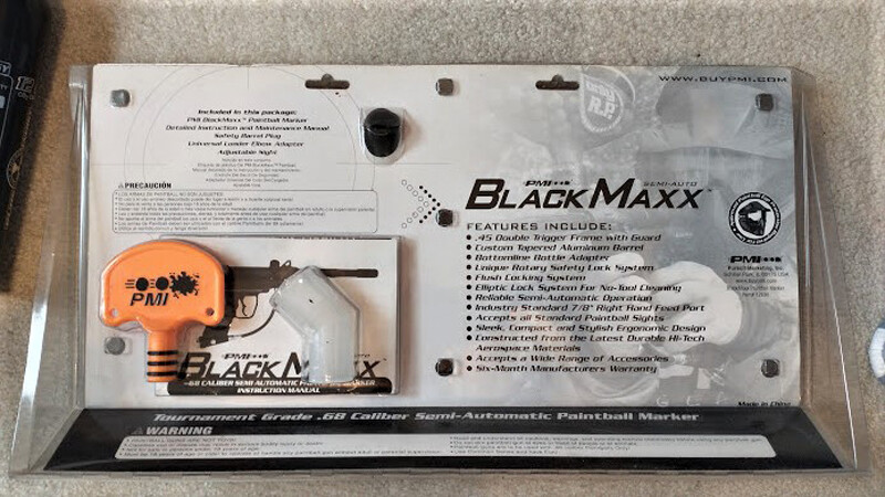 PMI BlackMaxx Paintball Marker & 12oz CO2 bottle
