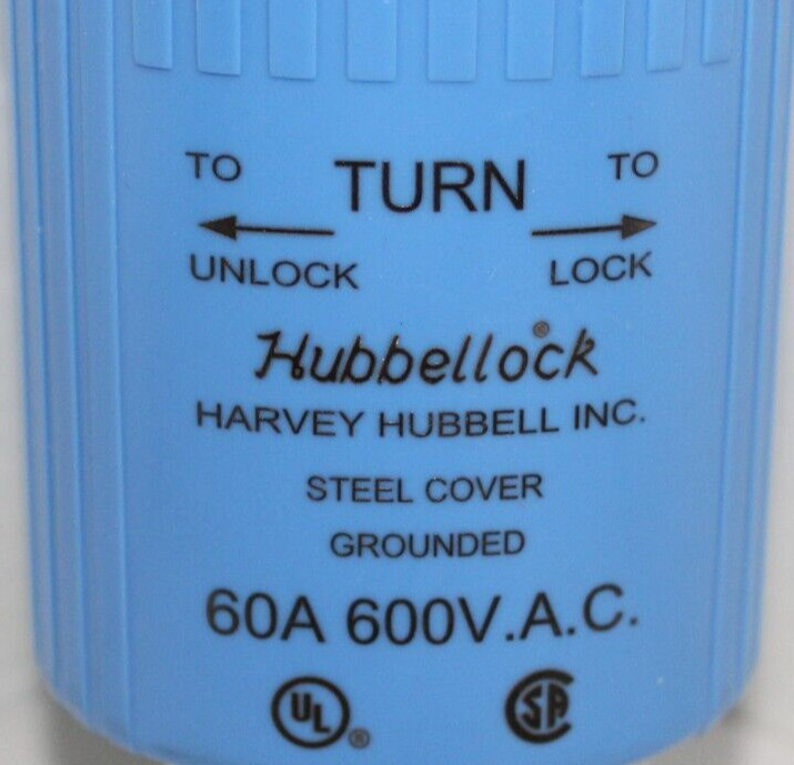 HUBBELL HBL26519 LOCK PLUG 60A 600VAC