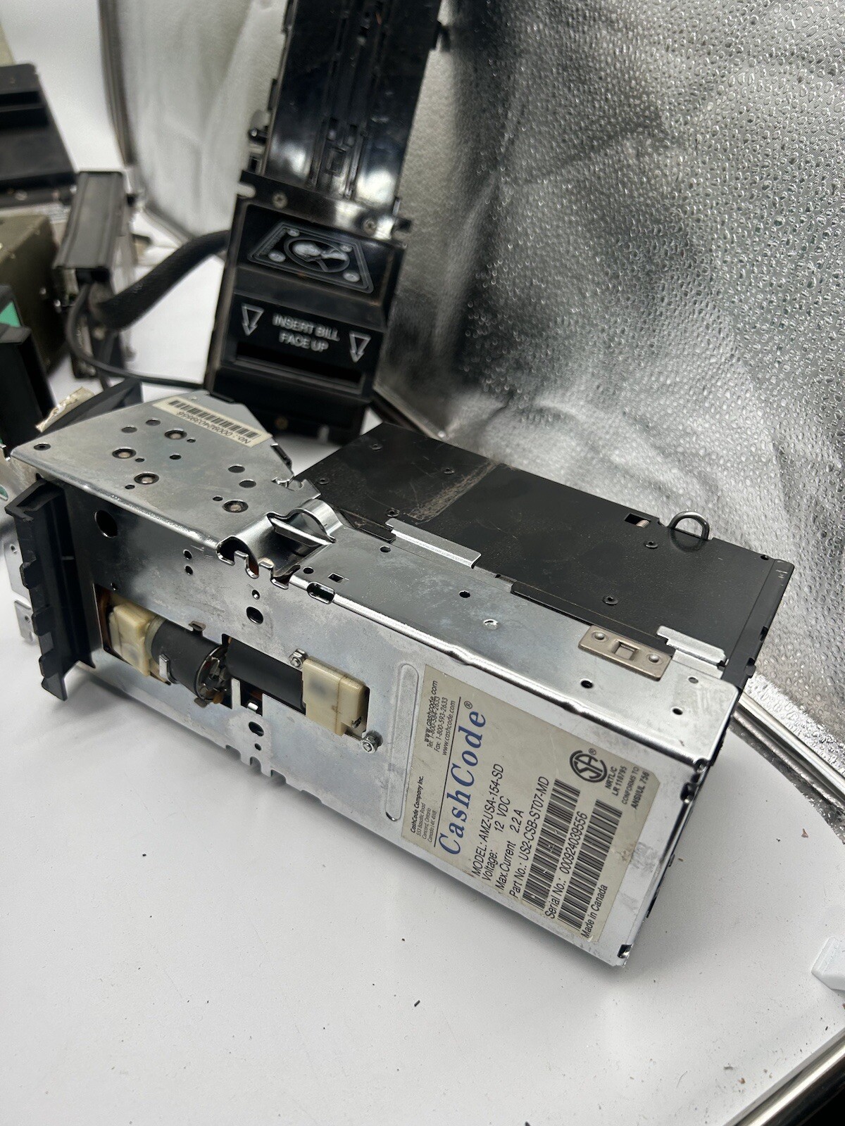 Vending Machines Untested Bill Acceptors Mars Electronics, Cash Code Insert Bill