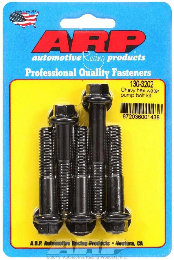 ARP 130-3202 fits Chevy Water Pump Bolt Kit - 6pt.