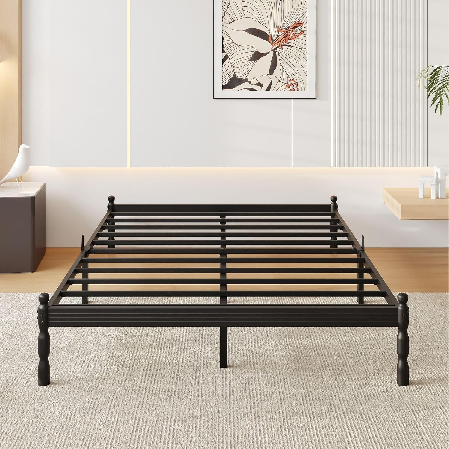 18 Inch Full Size Bed Frame Metal Platform Bed Frame Full Size No Box Spring