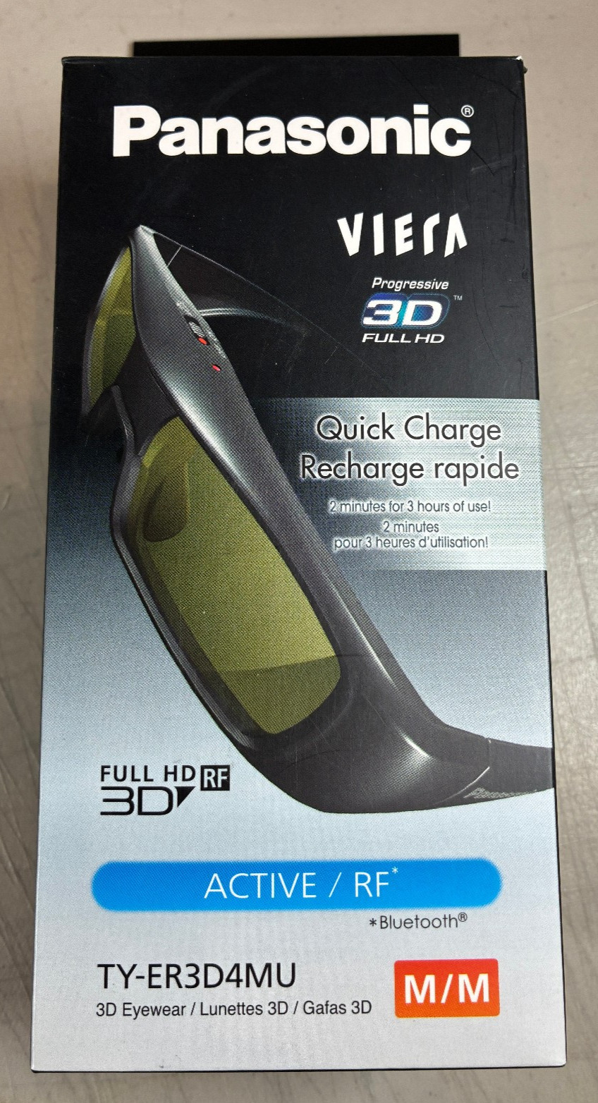 Panasonic Viera TYER3D4MU 3D Full HD Glasses Eyewear M/M Active/RF Bluetooth