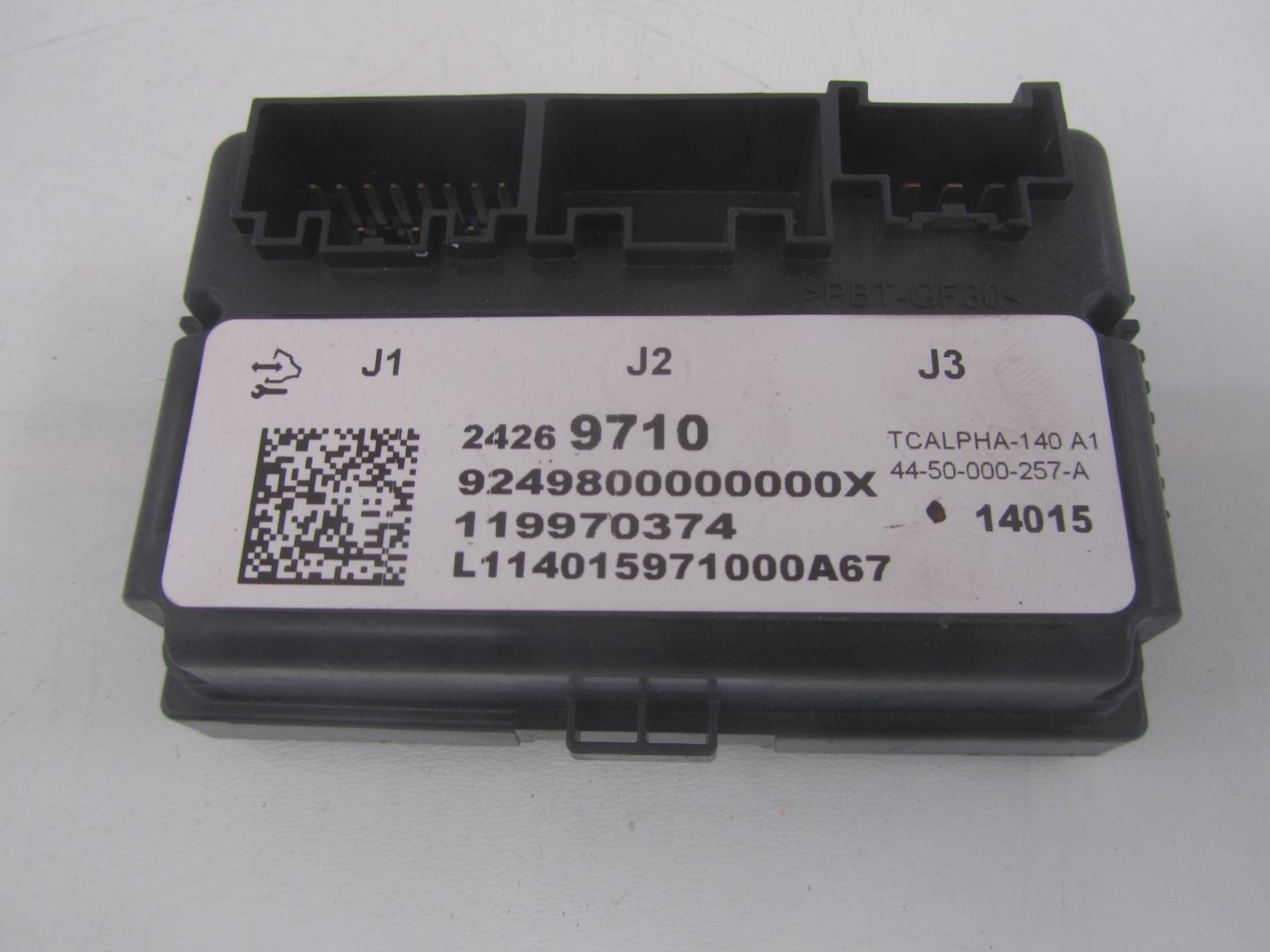 13-14 CADILLAC ATS Keyless Control Module Theft-Locking 13580552  center console