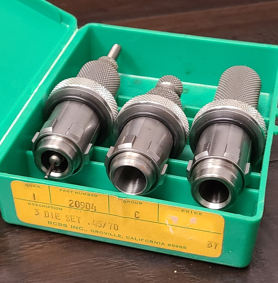 RCBS 45-70 Government #20904 Three Die Set w/ Lock-N-Load Bushings