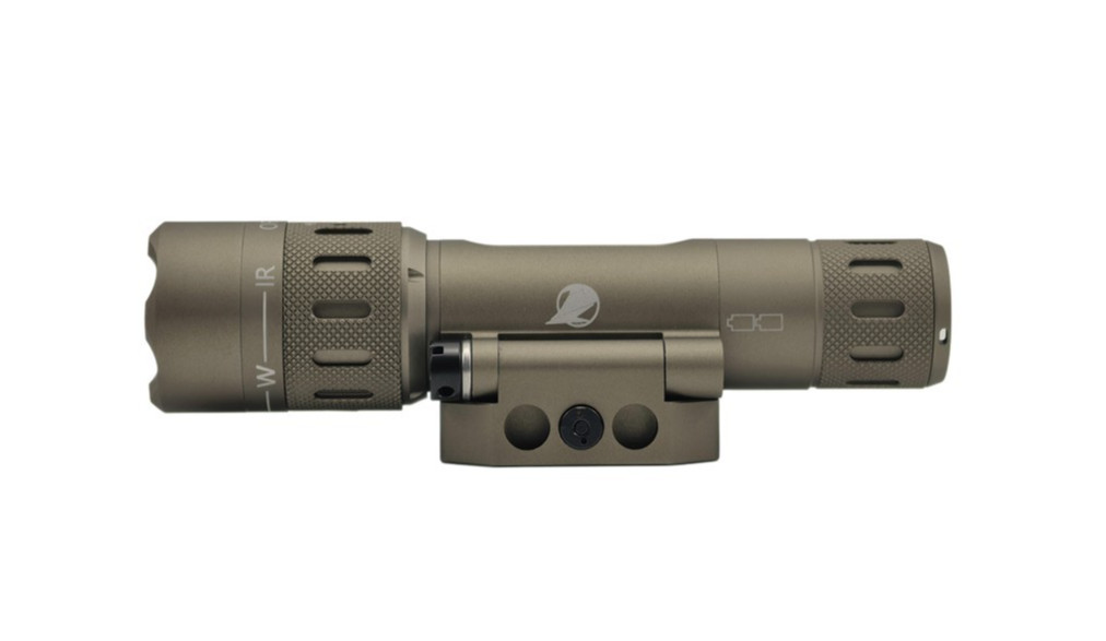 EvolutionGear WMX200 TAC Flashlight IR Illuminated with Rotation Mount for MK18