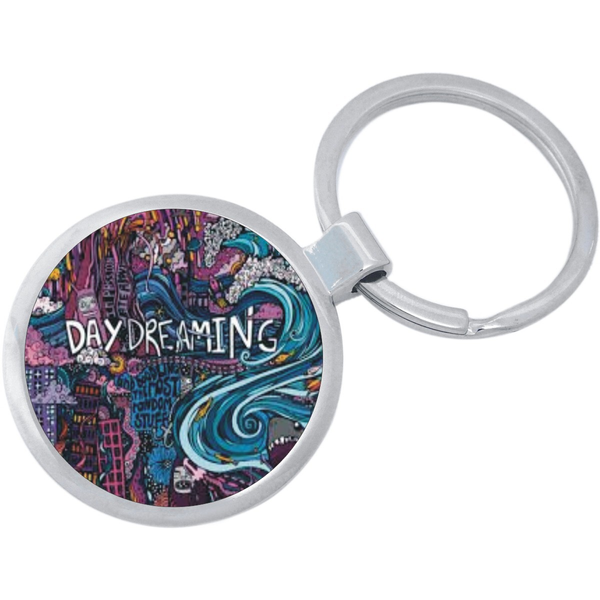 Daydreaming Keychain - Includes 1.25 Inch Loop for Keys or Backpack