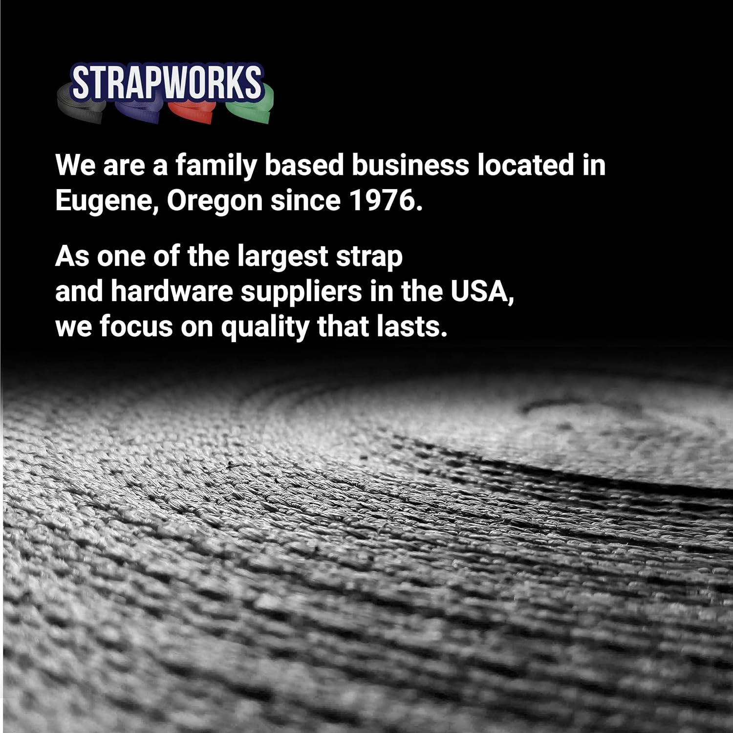 900lbs Strength Polypropylene Webbing - Versatile 1" x 10 Yards Black Straps
