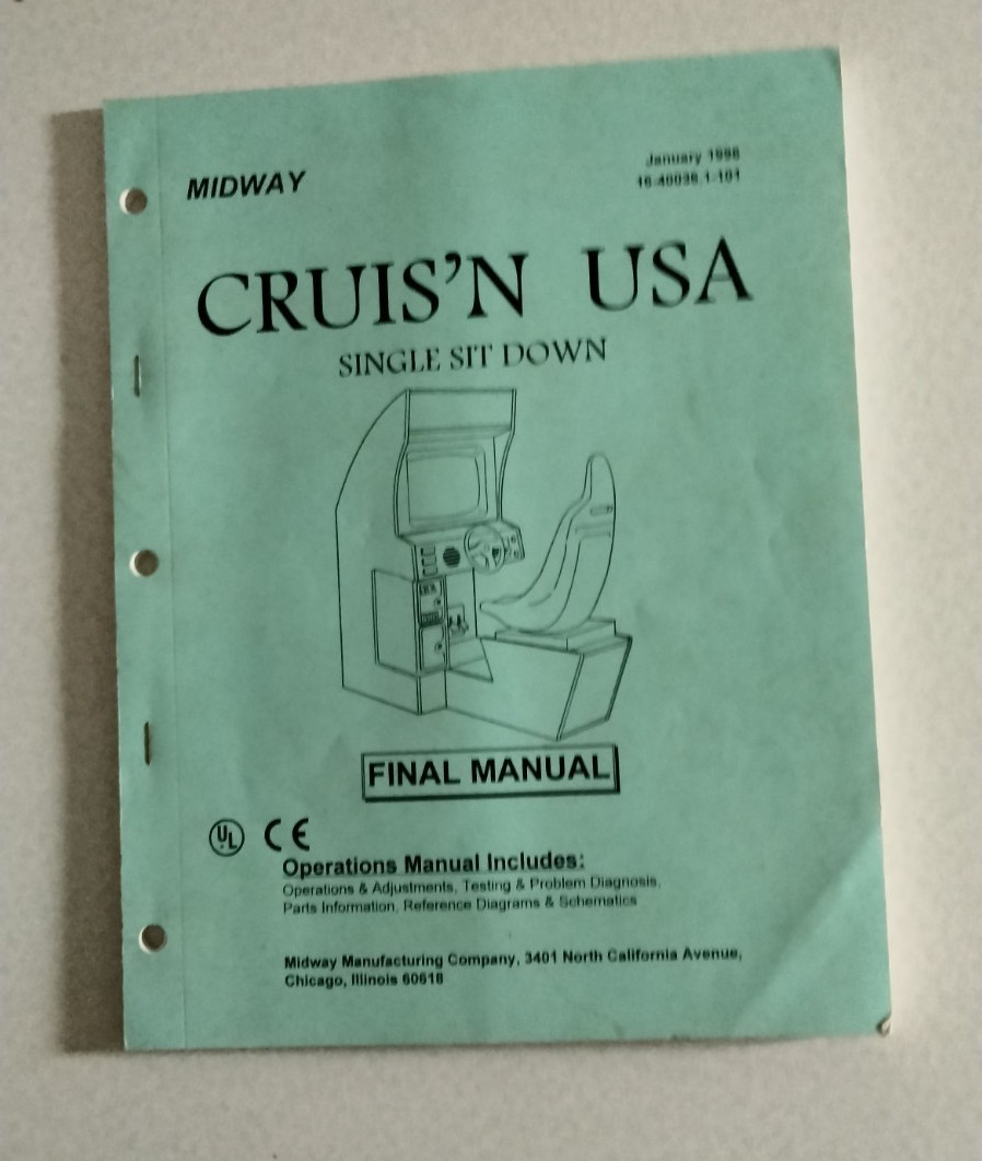 Complete Original Cruising USA owners manual and schematics