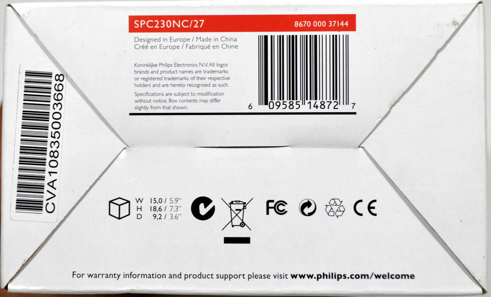 New Philips Webcam 1.3MP Model SPC230NC - Video Chatting at your computer!