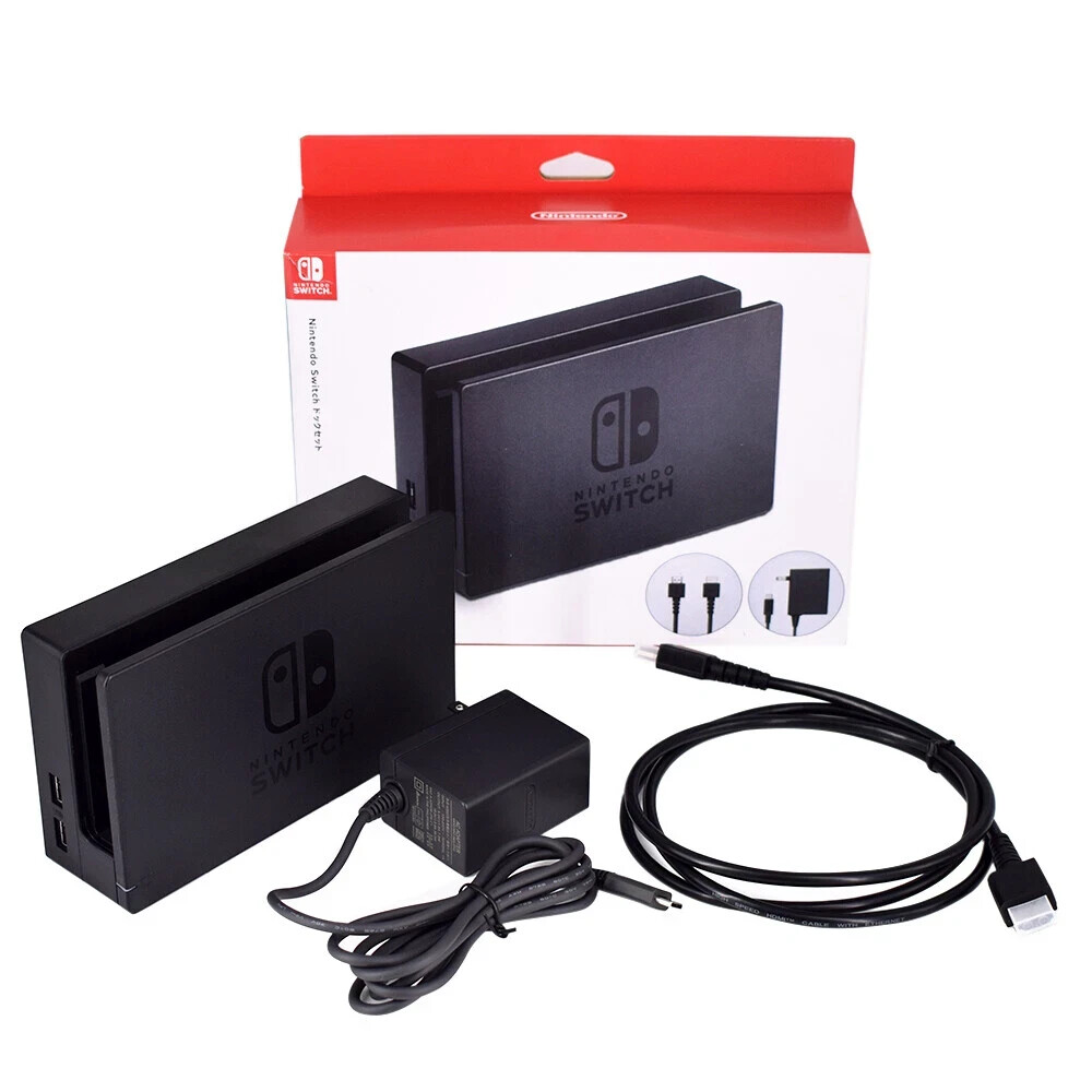 Original Nintendo Switch Charging Dock+AC Adapter Power Cable+HDMI CABLE Set TV