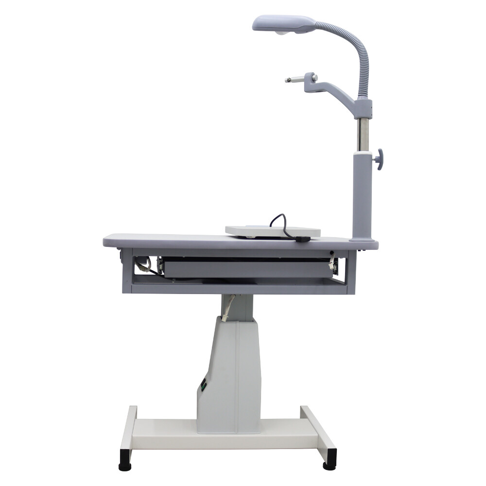 Auto Optical Optometry Table Eyeglass Test Adjustable Height 110V Load 165lbs