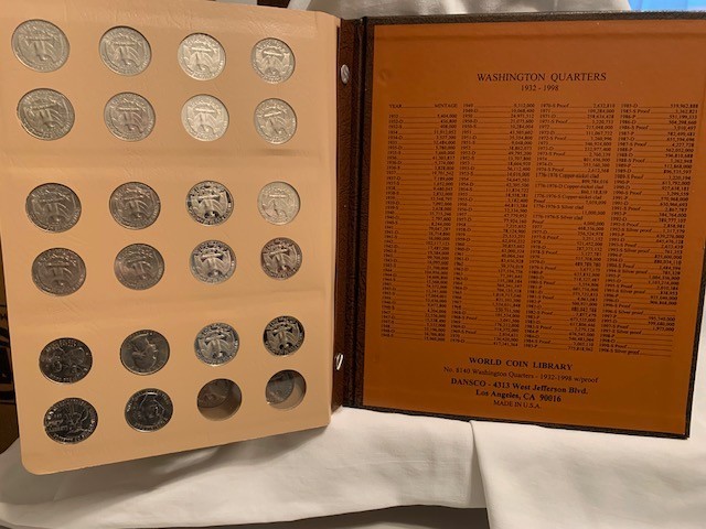 1932-1998 Washington Quarter Complete Set with PROOFS 190 Coins plus Bonus