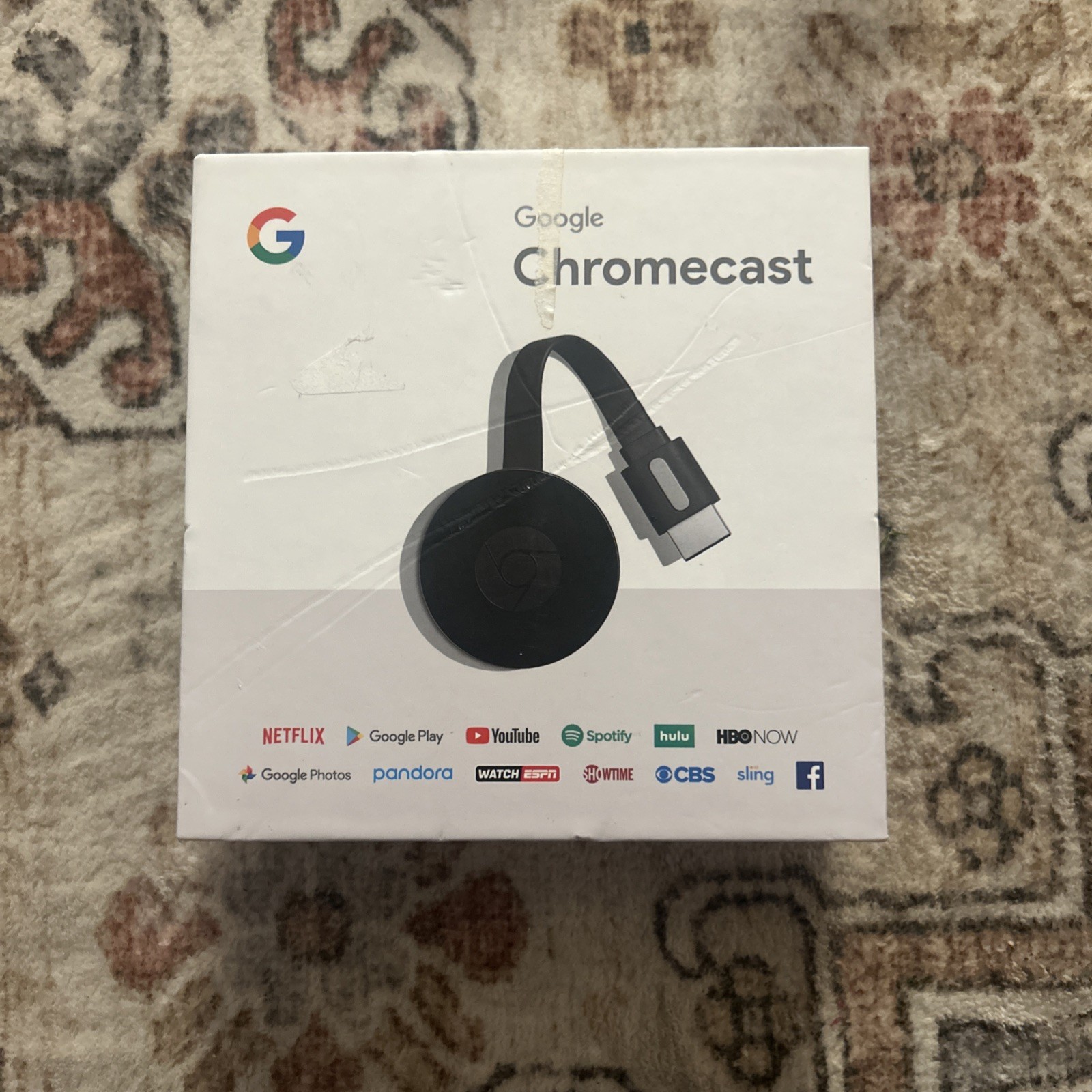 Google Chromecast (2nd Generation) HD Media Streamer Black Works Perfect!
