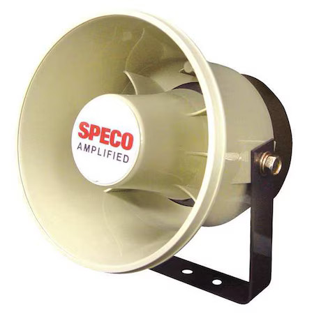 Speco Technologies Aspc20w Pa Horn, Weatherproof, 20W, 6 In.