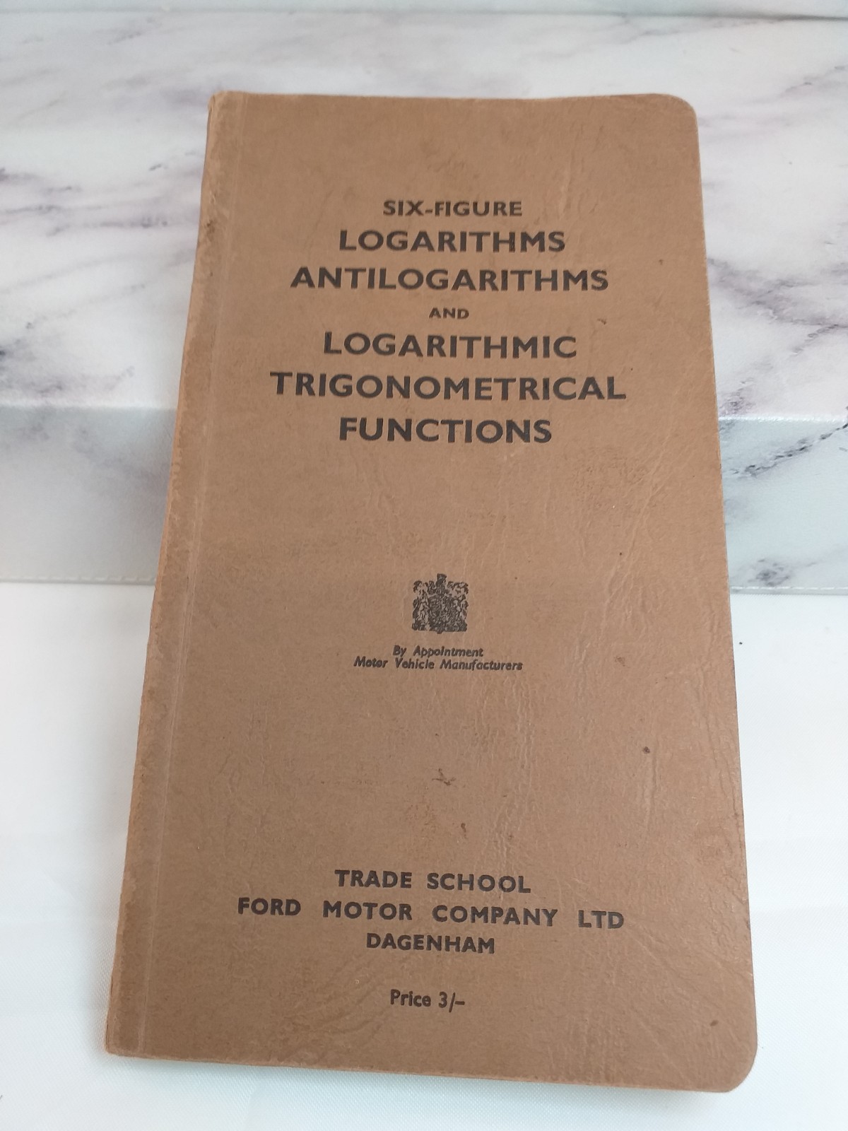 Trade School Ford Motor Company Ltd, Six Figure Logarithms Antilogarithms (H12)
